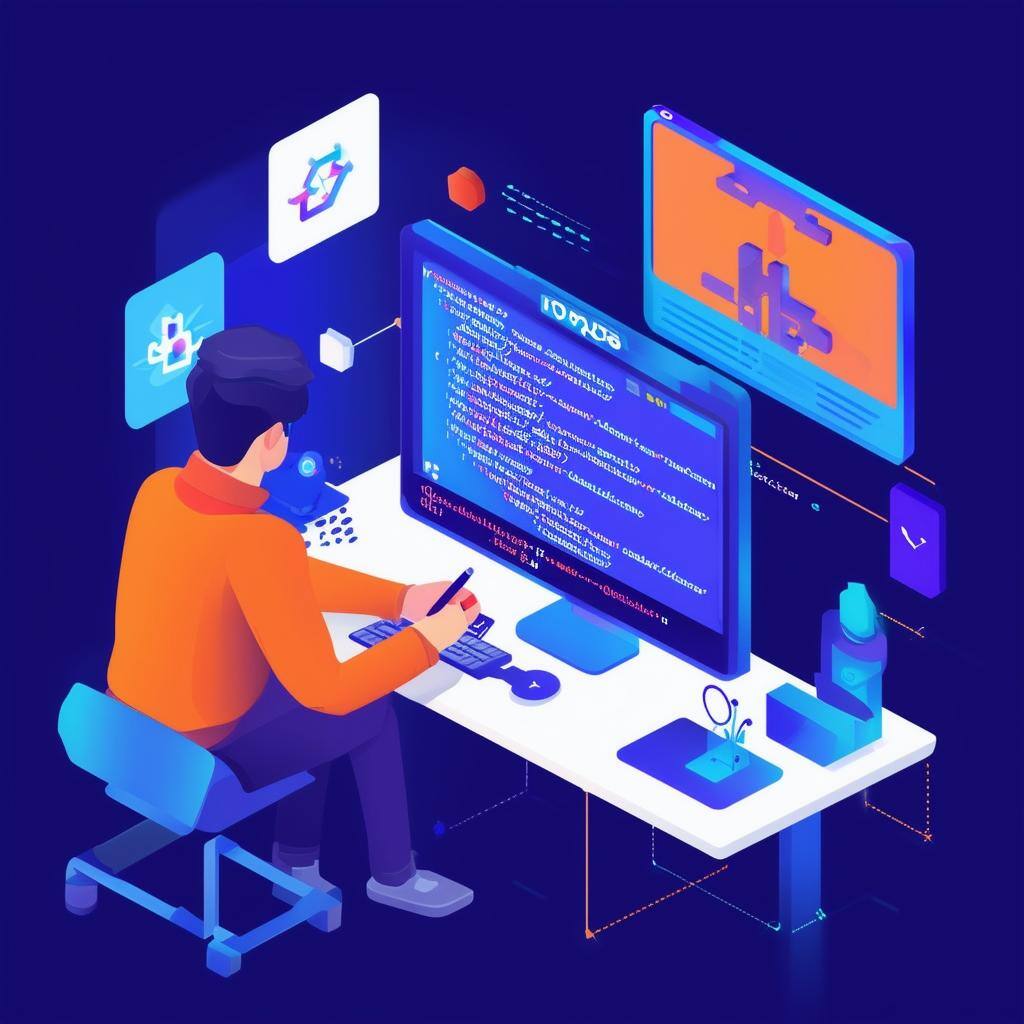 An image of a developer or data engineer writing custom code within a workflow in HubSpot Operations Hub, utilizing JavaScript or Python to extend fun An image of a developer or data engineer writing custom code within a workflow in HubSpot Operations Hub, utilizing JavaScript or Python to extend fun