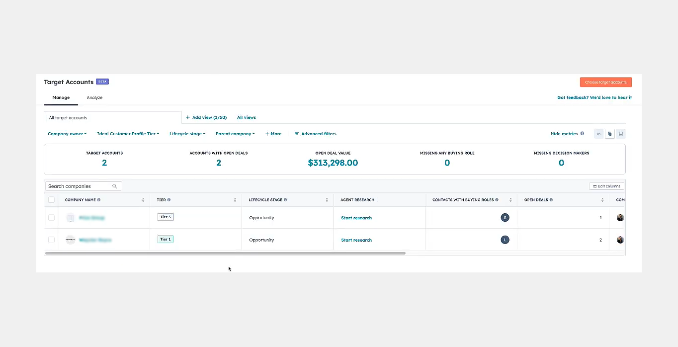 Managing Target Accounts at Scale and Measuring Performance