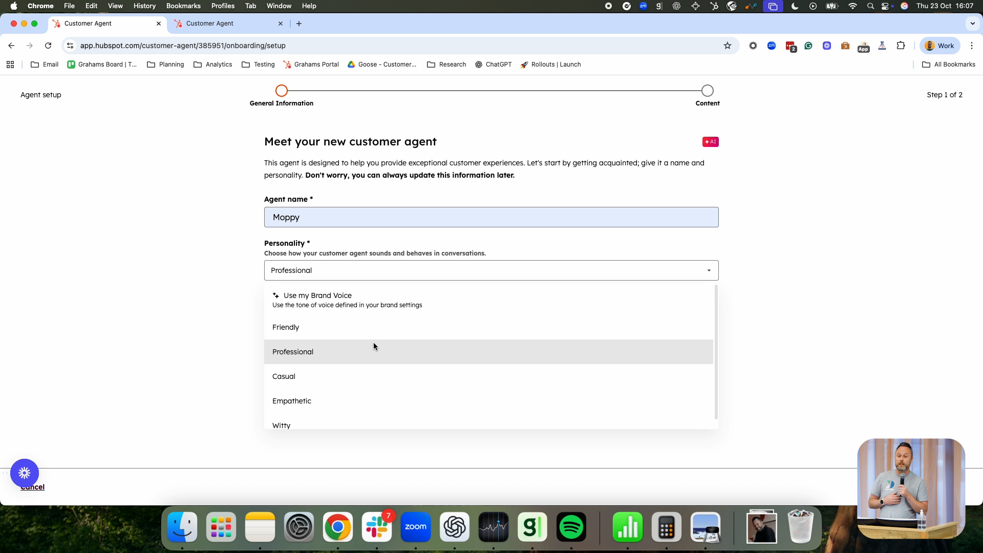 Setting Up Your Customer Agent Setting Up Your Customer Agent